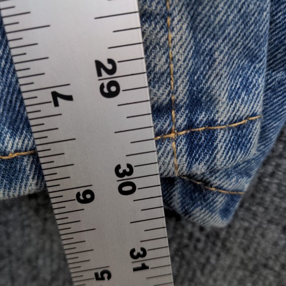 Levi's 505 Men's Straight Jeans Blue 36x30 5-Pocket Medium Wash Cotton - Picture 13 of 13